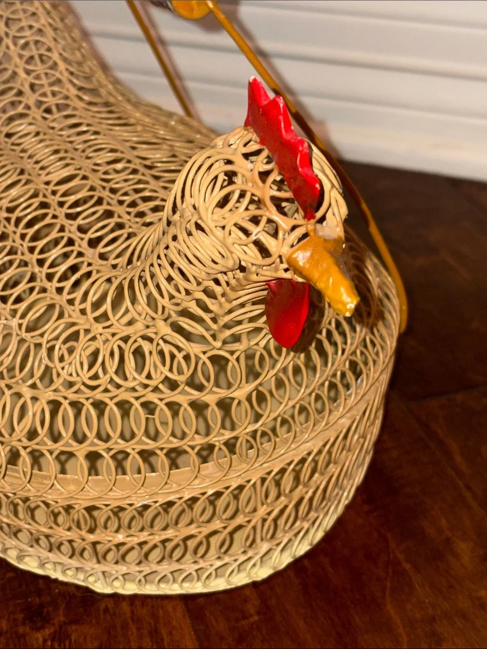 Woven Rattan Chicken Basket - Natural